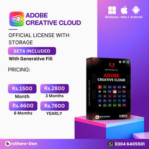 6 Month Adobe CC Extend with 1 Month